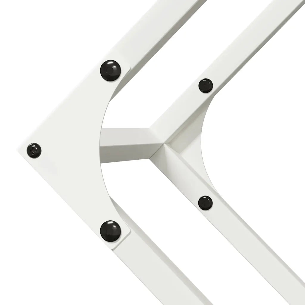 Rastrelliera per Legna da Ardere Bianca 100x25x100 cm 864288