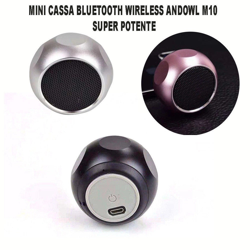 Trade Shop - Mini Cassa Speaker Altoparlante 3w Bluetooth V4,2 Wireless Vivavoce M10 -
