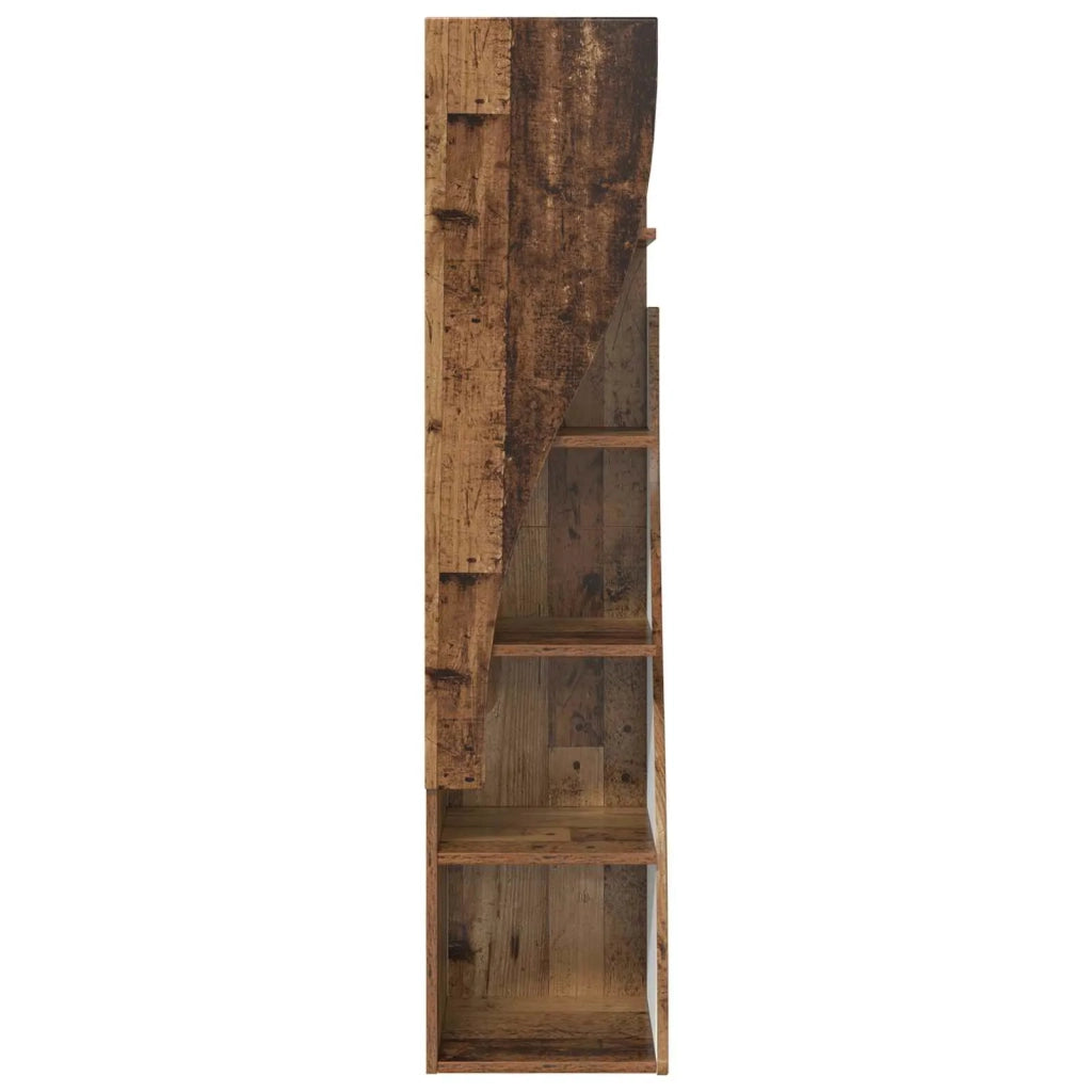 Mobile angolare Legno vecchio 32x32x140cm Legno multistrato 889883