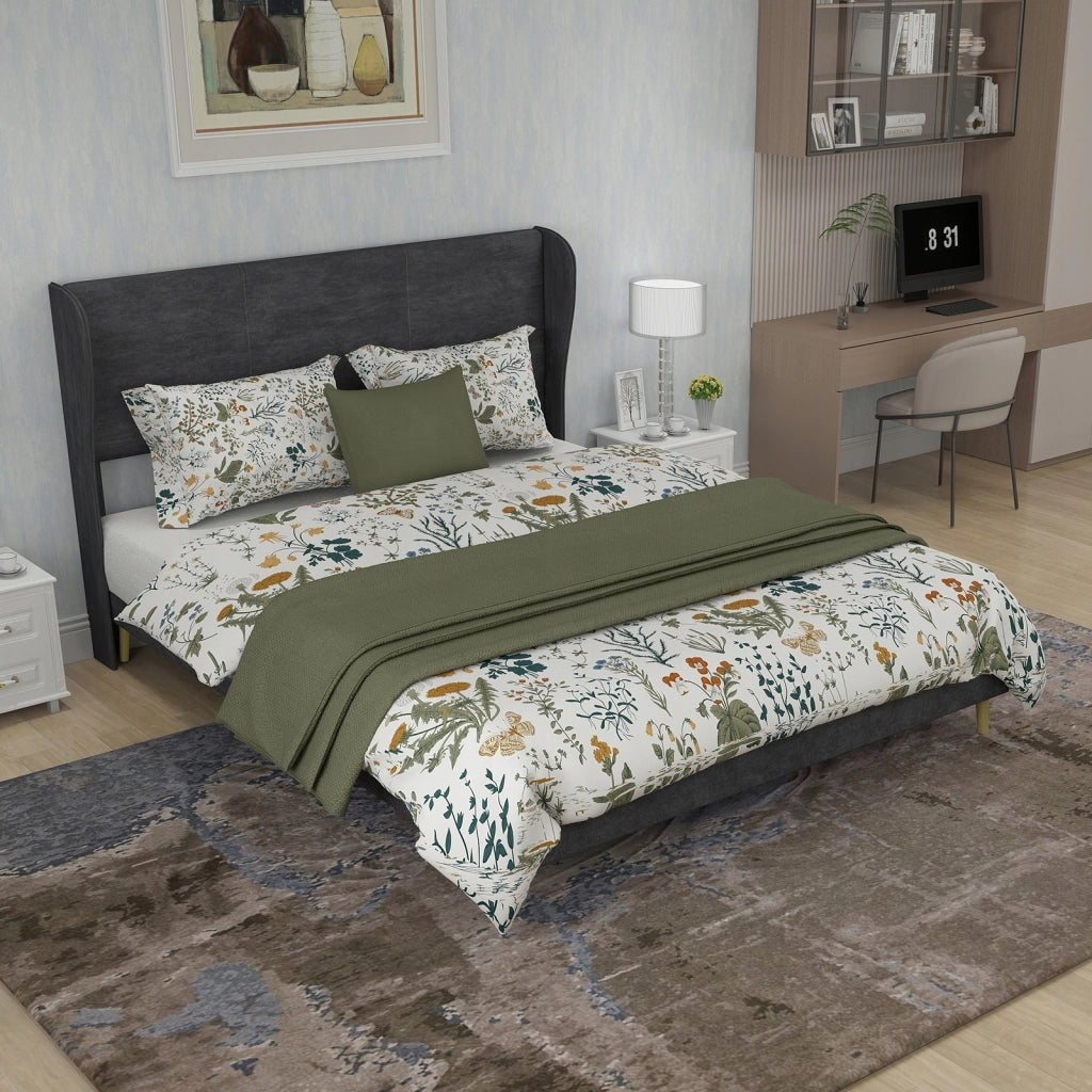 Letto imbottito 140x200 grigio - Xylo - Design minimalista