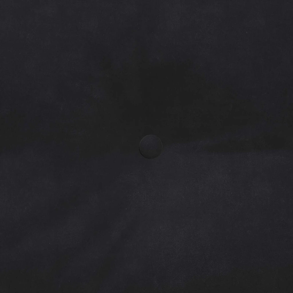 Cuscino per Schiena Nero 140 x 24 x 50 cm Velluto 42014522