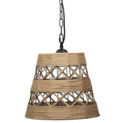 Lampada a sospensione boho ALMA E27 corda 115cm Polux