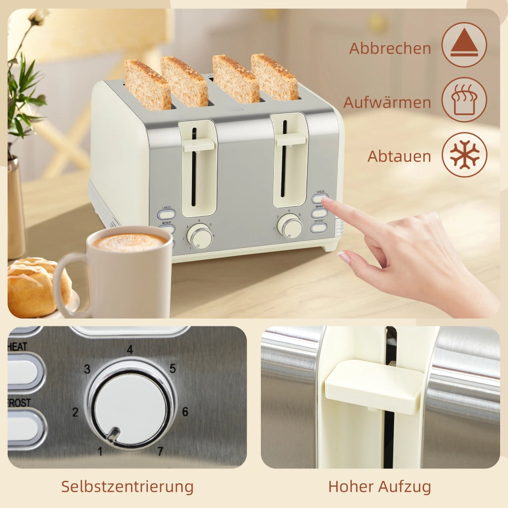 Set Bollitore e Tostapane ¨C Minimal ¨C 1,7L 2200W 4 Fessure 7 Livelli
