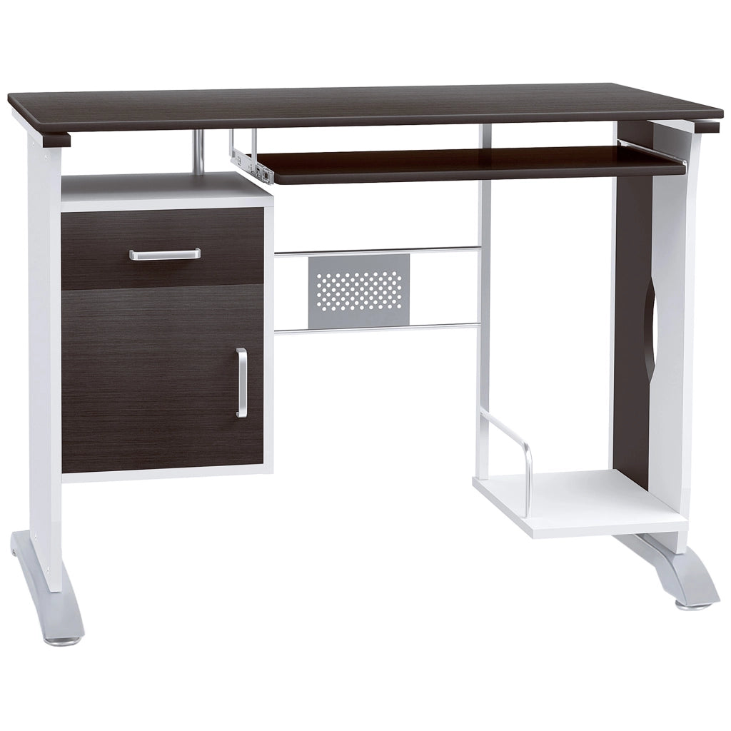 Scrivania Computer ¨C Minimal ¨C Legno Rovere Marrone 100x52x75 cm