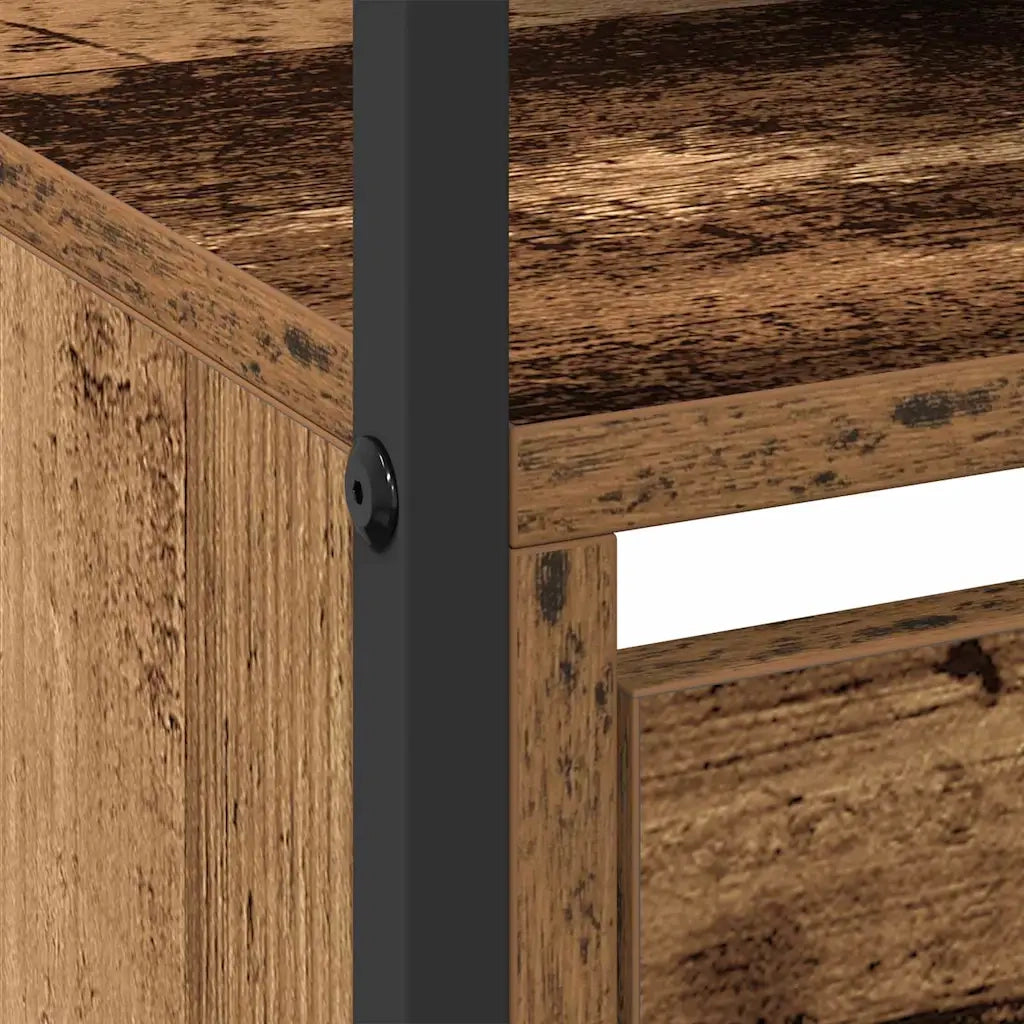 Scarpiera | Mobile per scarpe con porta Legno vecchio 100 x 34 x 112 cm