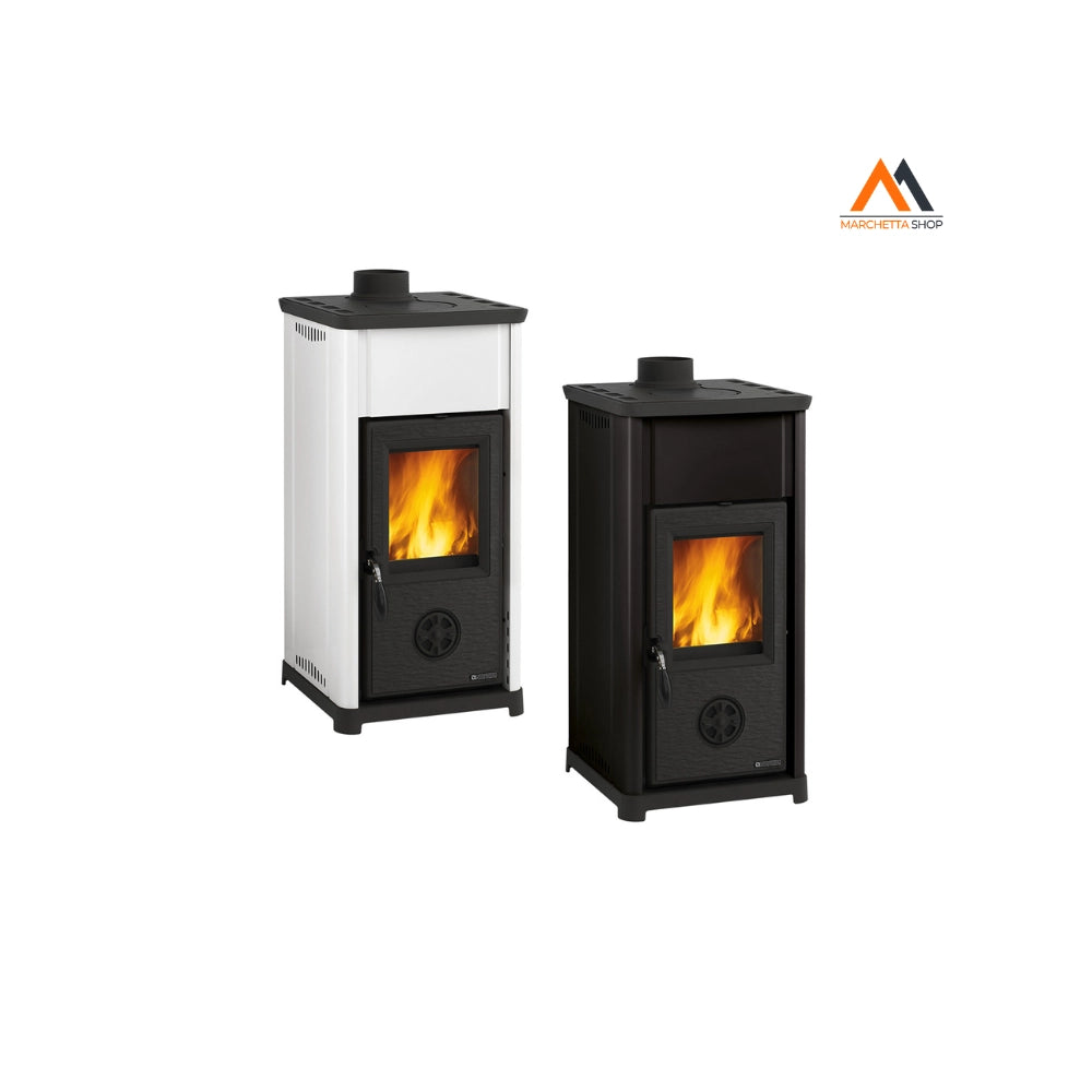 STUFA A LEGNA 'TEA' 6,6 kW - colore bianco