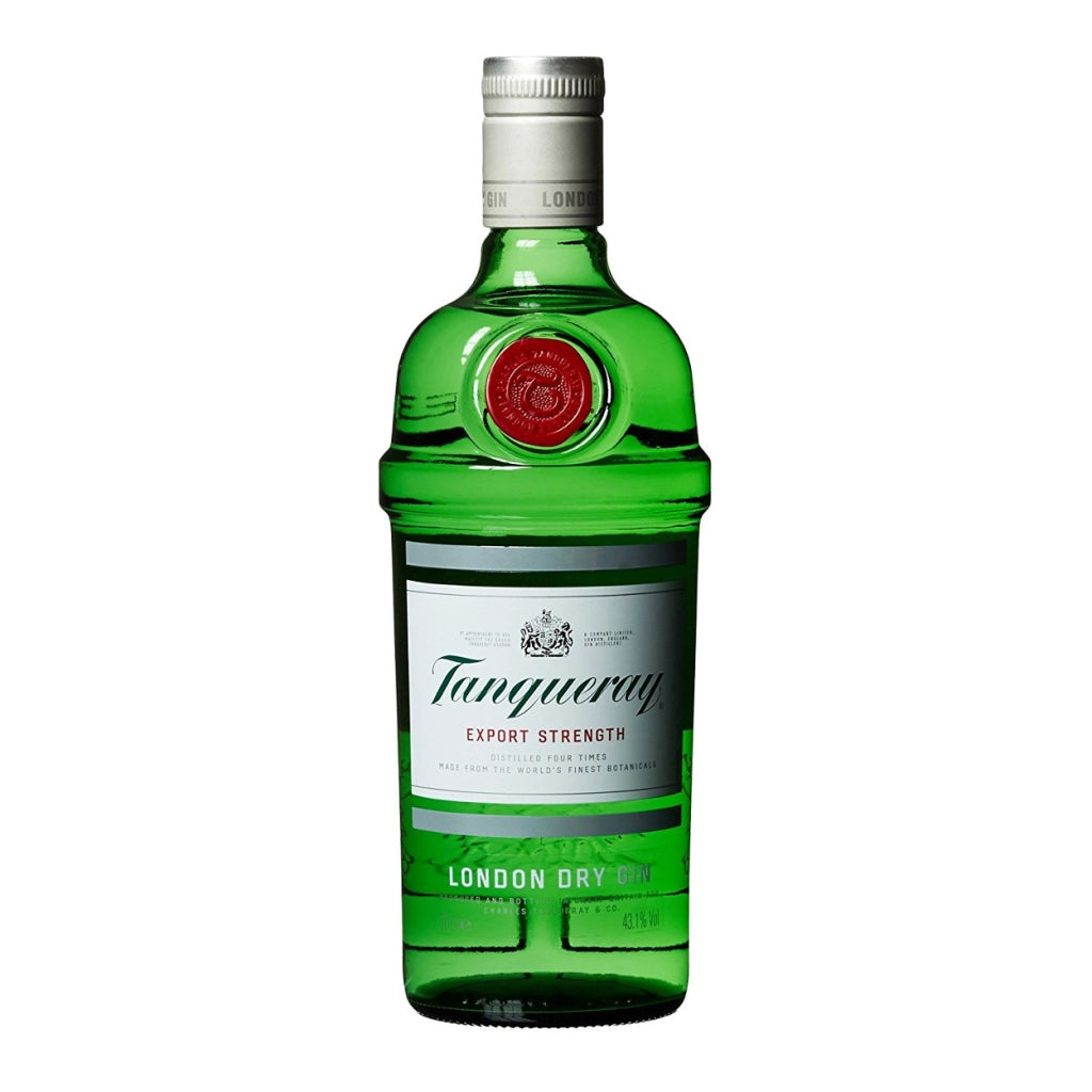 Tanqueray london dry gin export strength confezione in bottiglia di vetro da 70 cl
