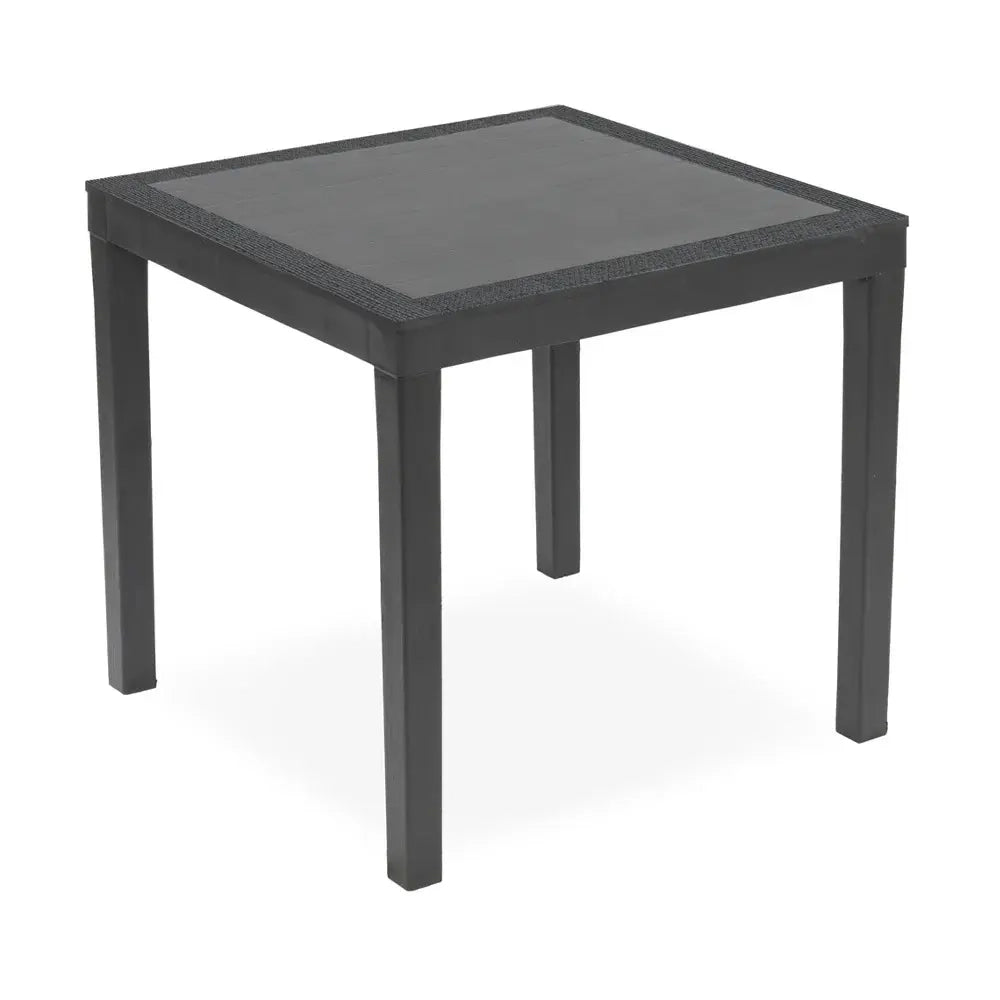 Tavolo in resina Ago antracite 78x78x73h