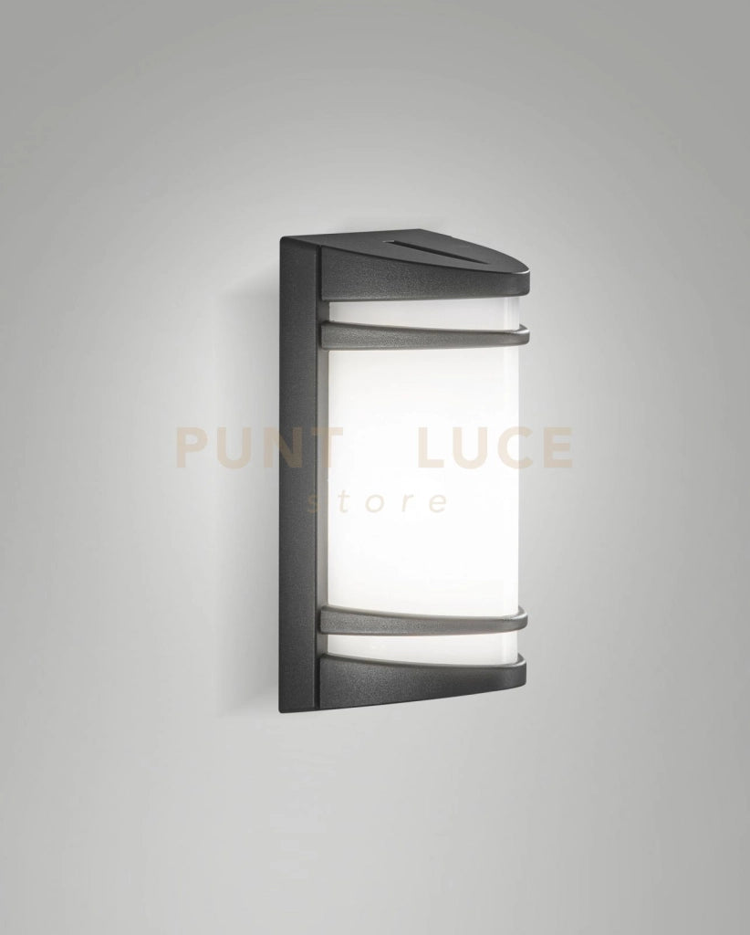 PIX APPLIQUE GRIGIO SCURO DA ESTERNO 1 LUCE ATTACCO E27 IP54