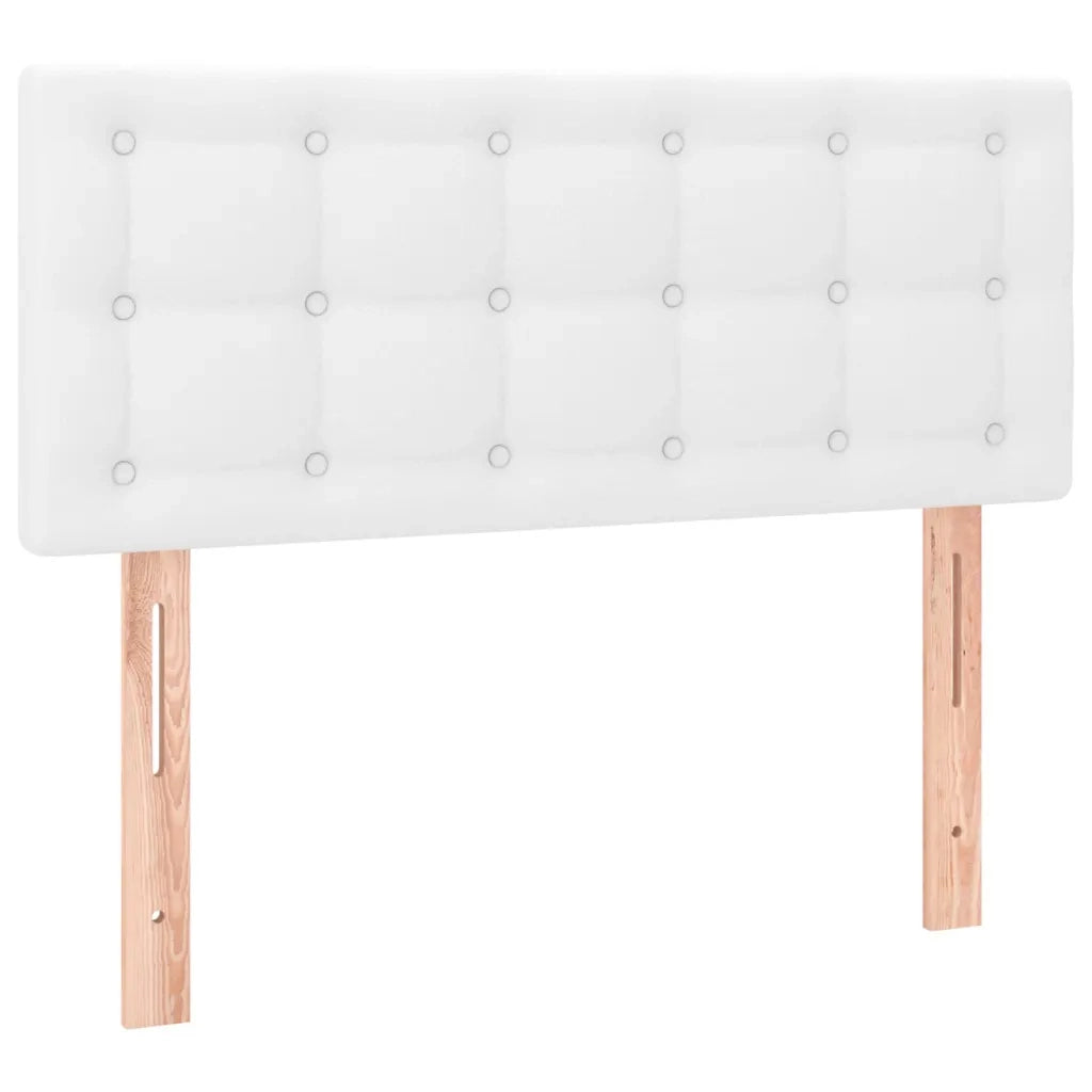 Testiera | Testata Bianco 100x5x78/88 cm in Similpelle