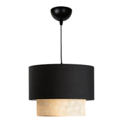 Lampadario a sospensione Loughborough attacco E27 altezza 70 cm nero e giallo 03_0007542