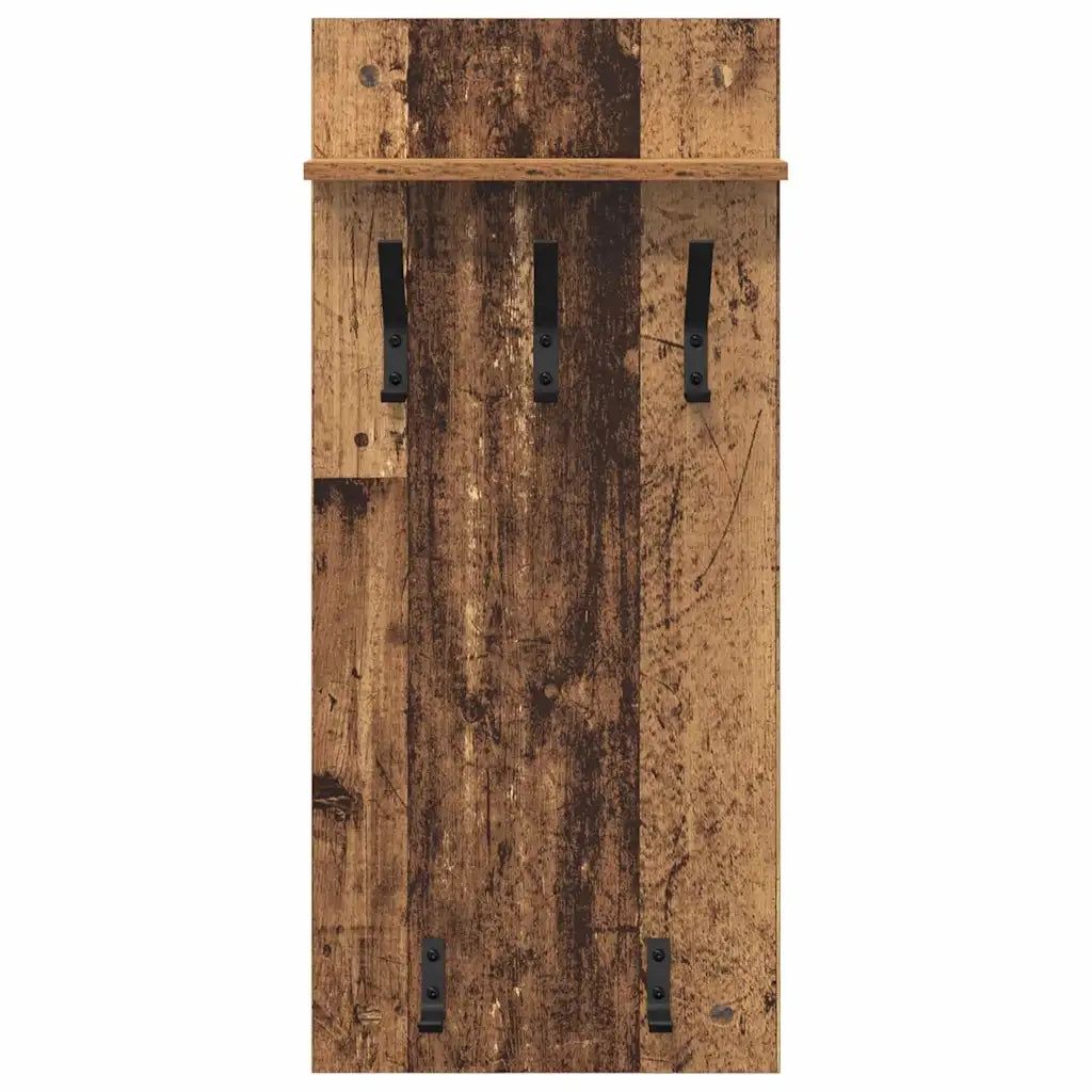 Appendiabiti a muro Legno vecchio 40 x 10 x 90 cm 874457