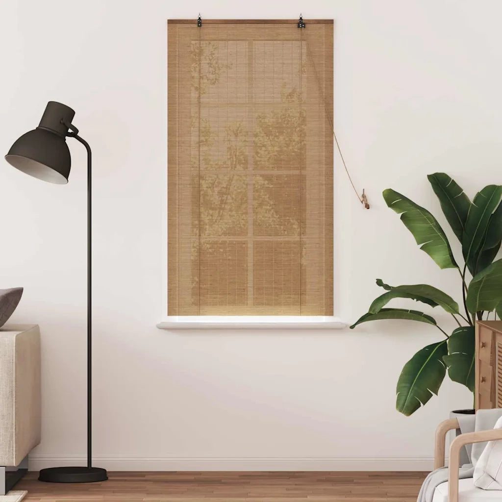 Tenda a rullo con tende Marrone 80 x 160 cm Bambù 42006848
