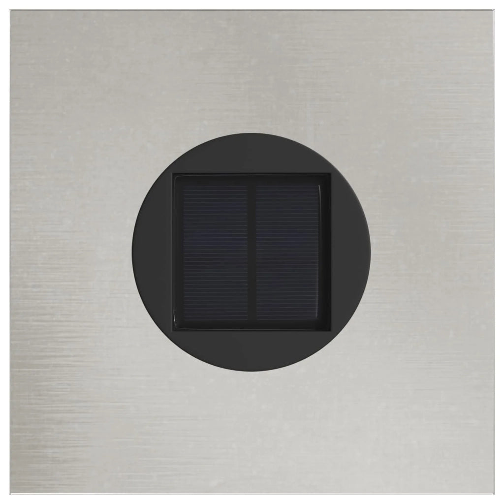 Faro LED solare per sentieri 2 pz Argento Acciaio inossidabile CFW7045602