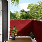 Paravento da Balcone-Pannello per balcone Rosso 120x800 cm 100% Poliestere Oxford
