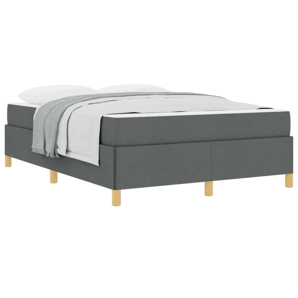 Struttura del letto Grigio scuro 140 x 190 cm Tessuto 3398935