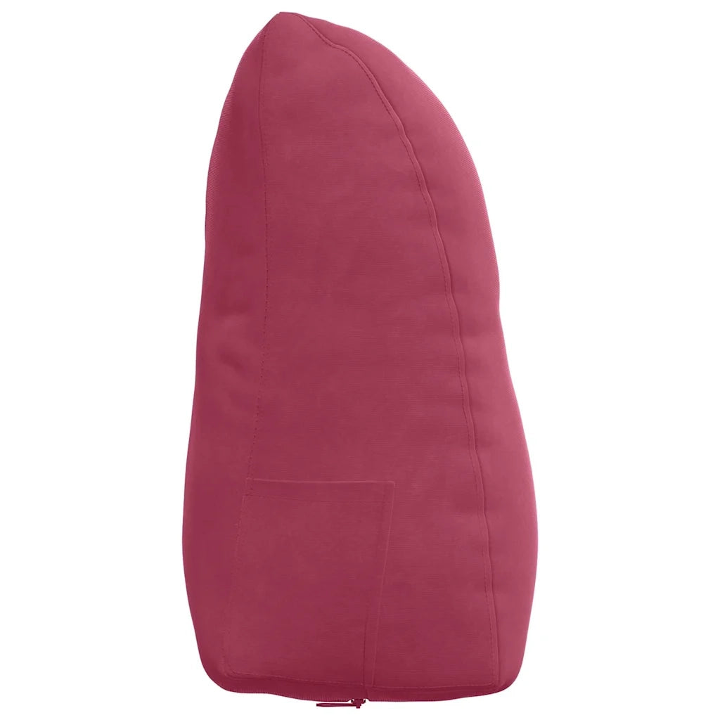 Cuscino per Schiena Rosso Vino 45 x 24 x 50 cm Velluto 42014376