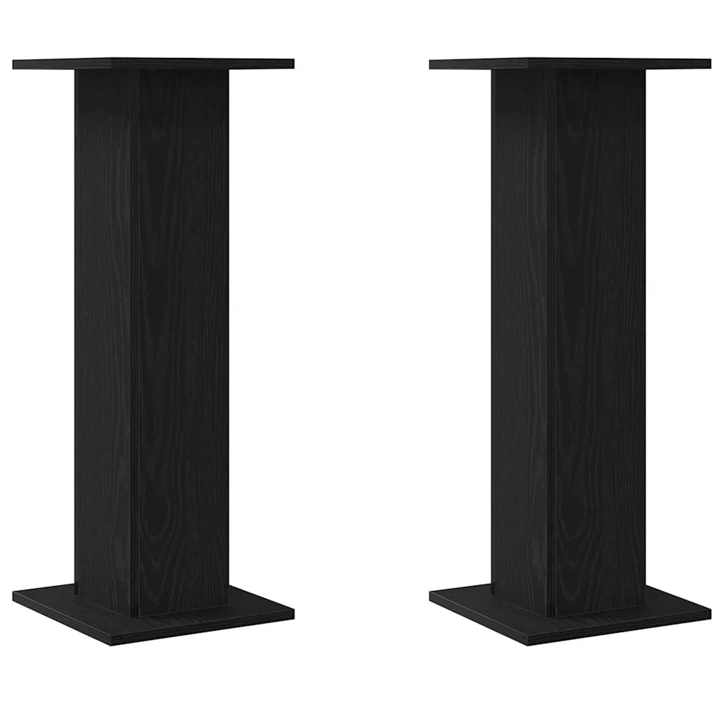 Supporto per piante 2 pz Rovere Nero 30 x 30 x 80 cm CFW5741976