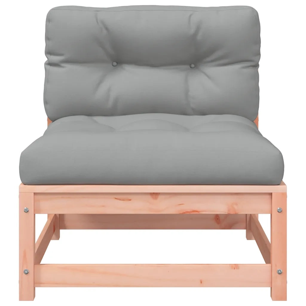 Divano da esterno-Divani Giardino Senza Braccioli con Cuscini 2 pz Legno Douglas 706308