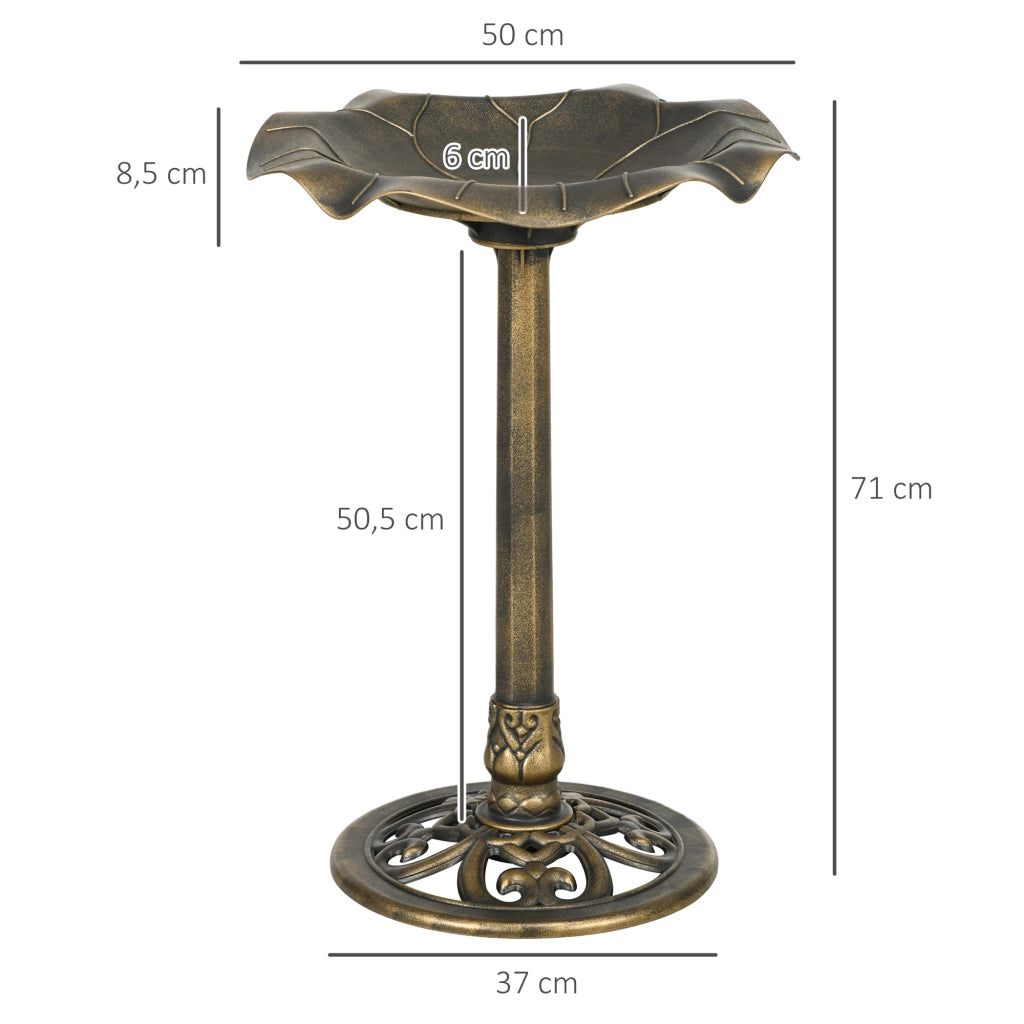 Bagno per Uccelli da Giardino ¨C Minimal ¨C Bronce 71 cm