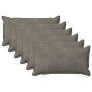 Federa 6 pcs HOUTEN Grigio Chiaro 40 x 70 cm Velluto 917757