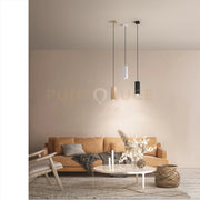 SOSPENSIONE ALOA PICCOLA 1 LUCE ATTACCO GU10 BIANCO H.20CM