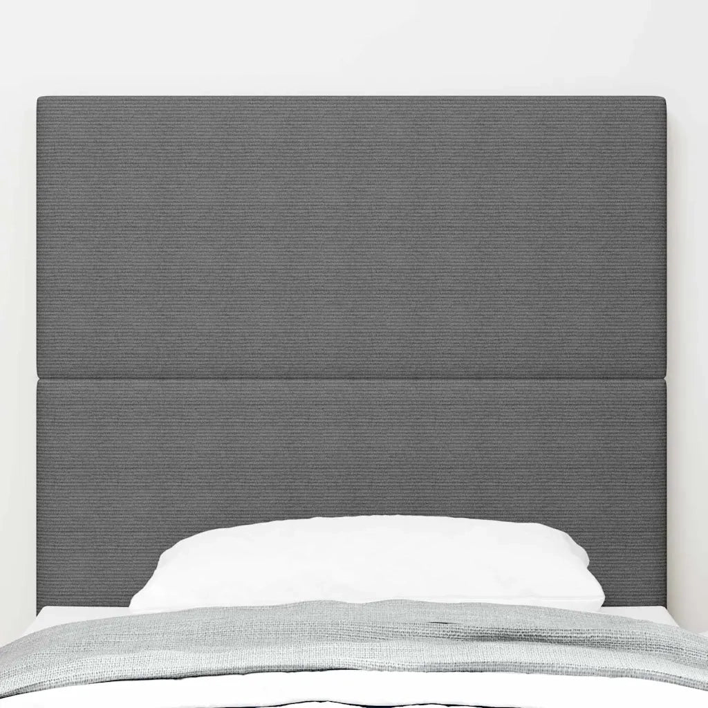Testiera | Testata Grigio chiaro 90 cm Tessuto in Cords