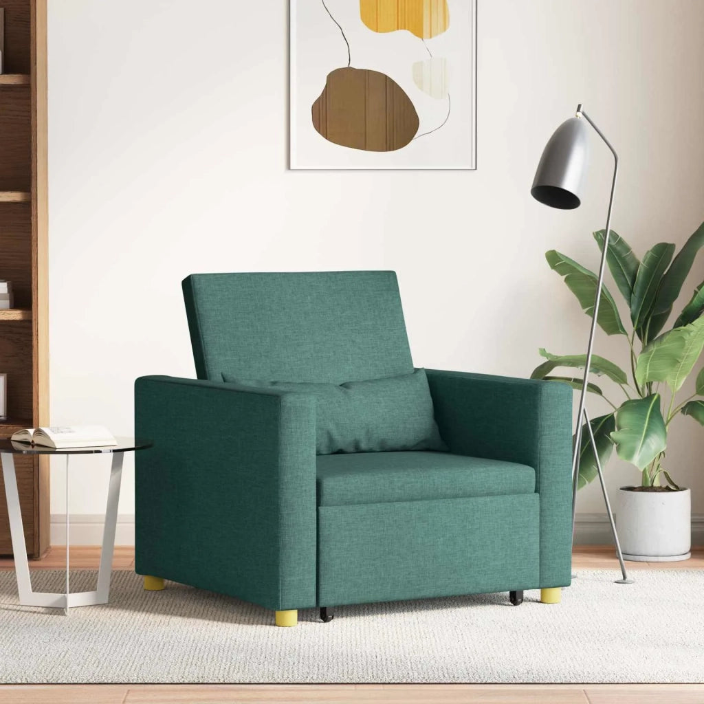 Divano letto estraibile singolo Verde scuro 90 x 165 x 87 cm 42002689