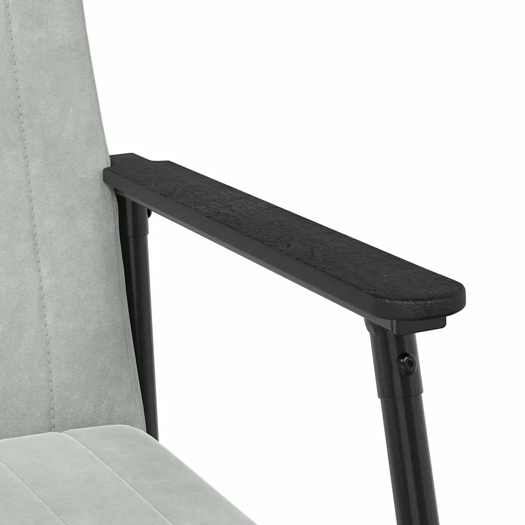 poltrona Grigio chiaro 59 x 75 x 78 cm Velluto 42017679