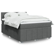 Giroletto a Molle con Materasso Grigio Scuro 160x200 cm Tessuto 3287120