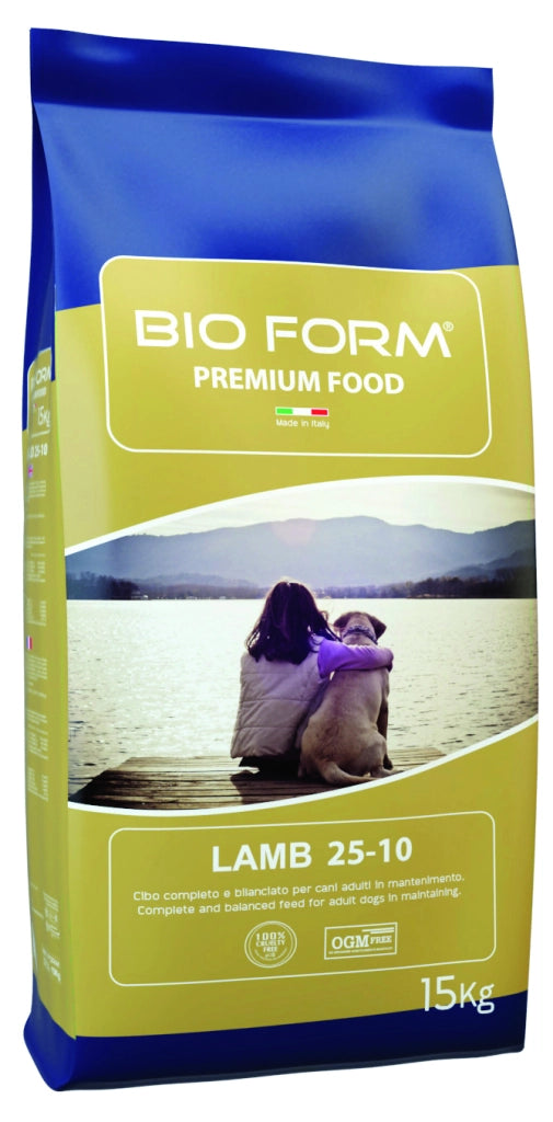 Bio Form CROCCHETTE PER CANI ADULTI ?DOG ADULT LAMB  Proteine/Grassi 25-10% - sacco kg. 15