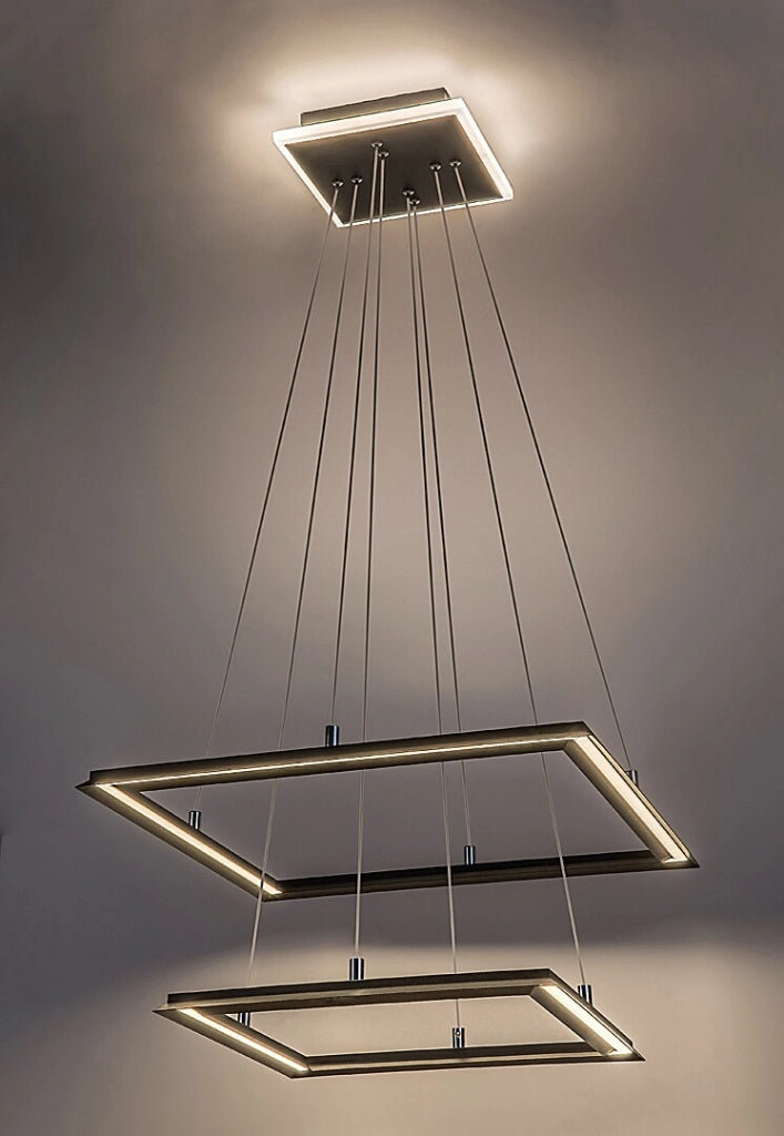 Lampada a sospensione LED 48W nera geometrica Sidona Rabalux