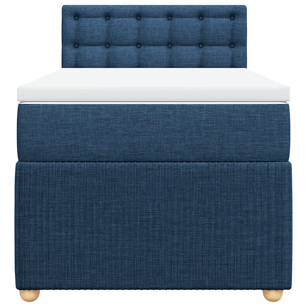 Giroletto a Molle con Materasso Blu 90x190 cm in Tessuto 3289631