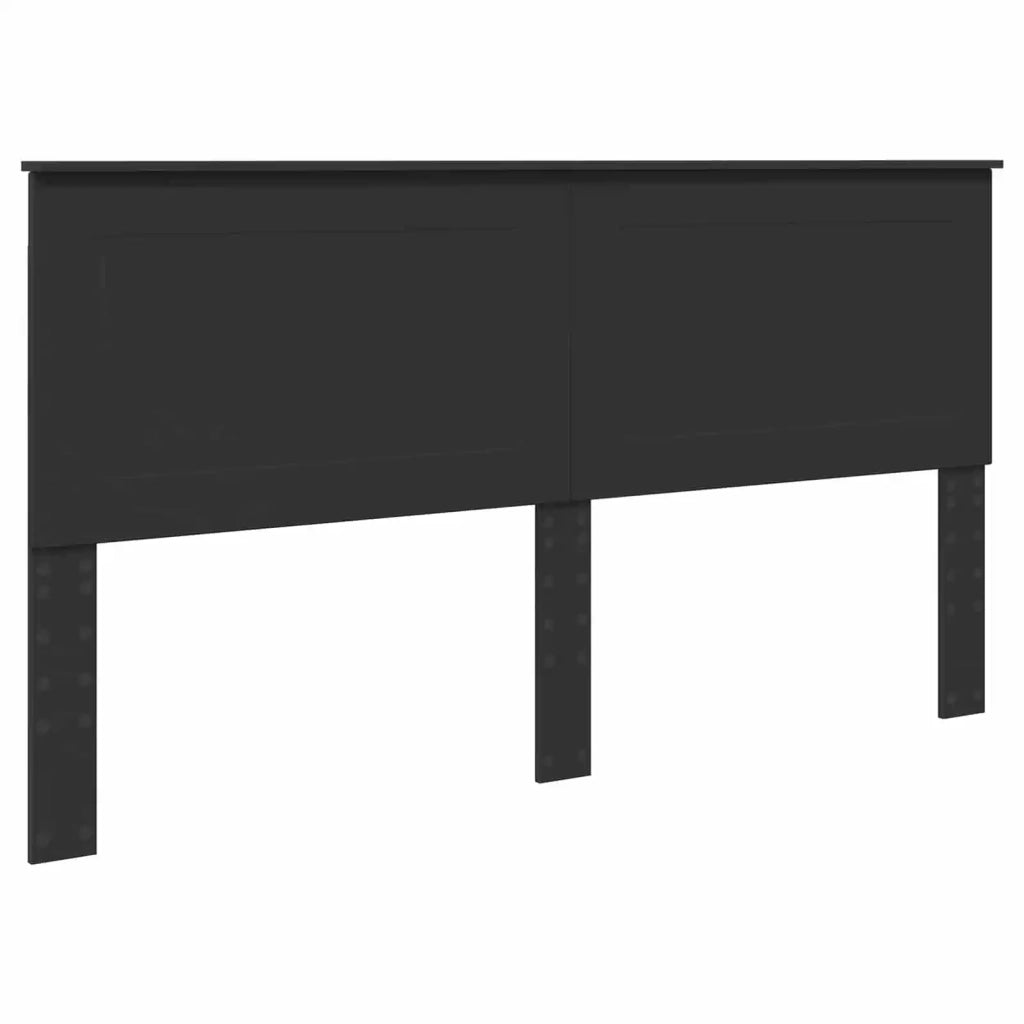 Letto matrimoniale | Letto per adulti | Struttura del letto Nero 180 x 200 cm Legno Ingegnerizzato