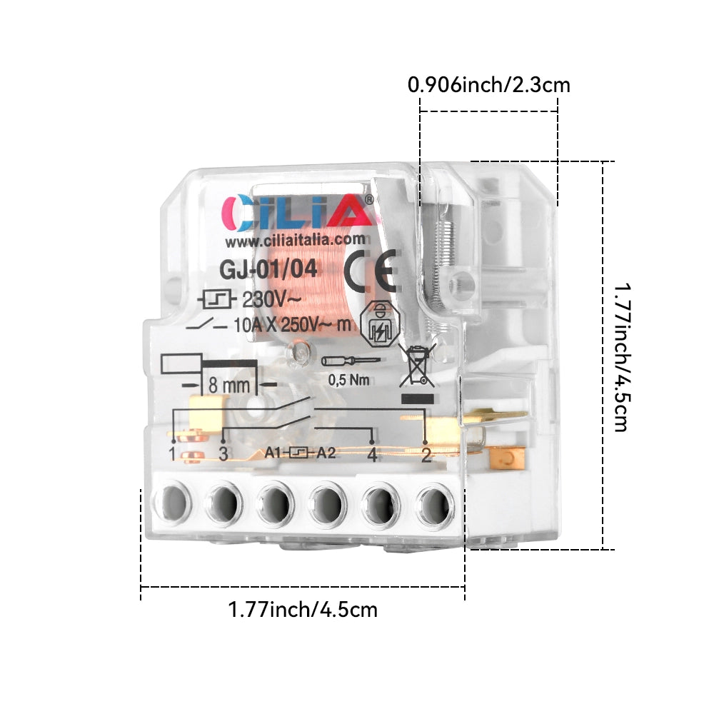 Rel¨¨ Commutatore Impulsi 230V 10A Tipo 26.08 ¨C Xylo ¨C 4 Sequenze 2 NO per Luci