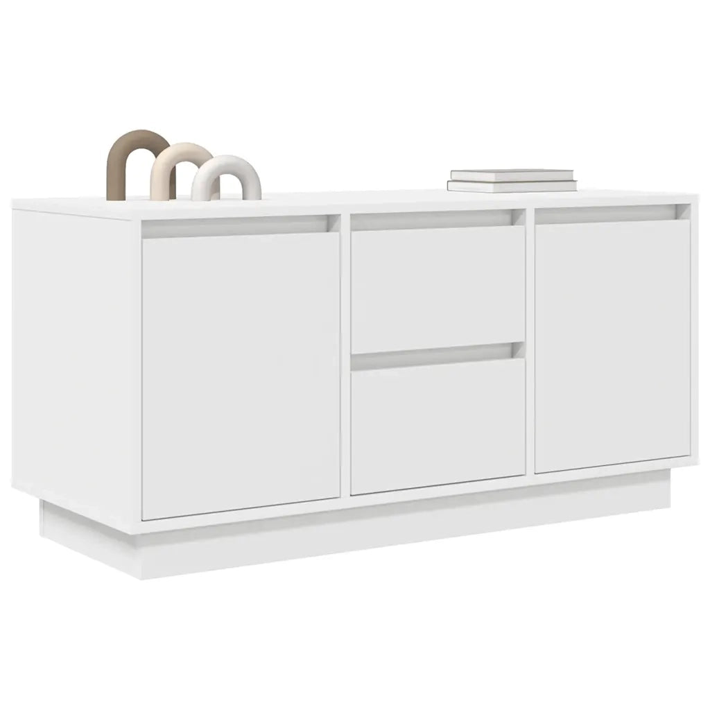 Mobile Porta TV con Luci LED Bianco 100x41x50 cm 861409
