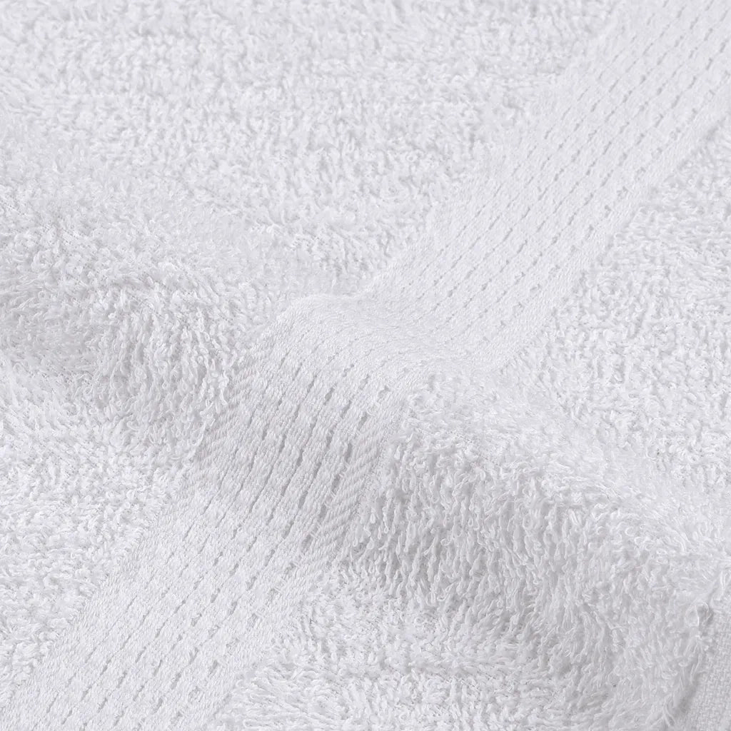 Set Asciugamani 12 pz Bianchi 360 gsm 100% Cotone