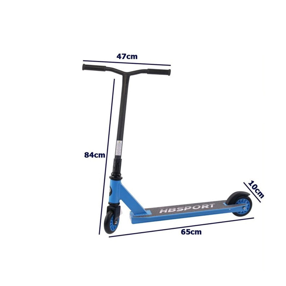 Trade Shop - Monopattino Due Ruote Veloce E Leggero Versatile Per Bambini E Ragazzi Svago - Blu