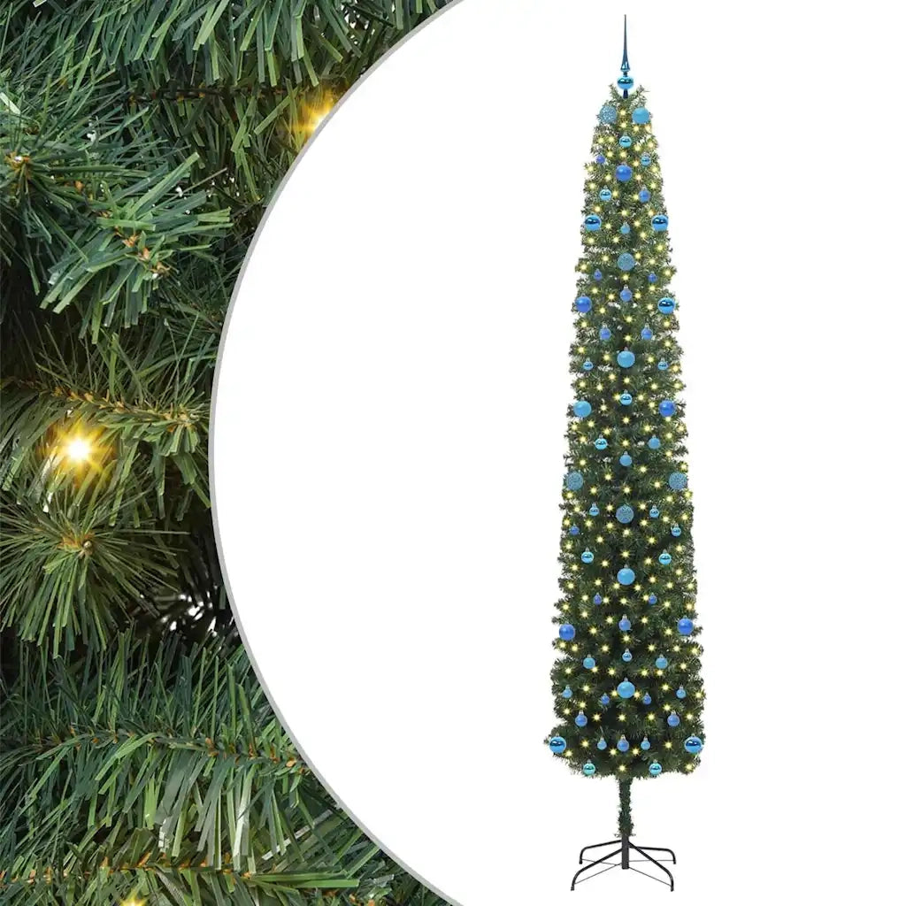 Albero di Natale artificiale con 300 LED Verde 270 cm 3394985