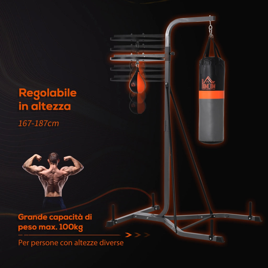 Sacco da Boxe Punching Ball Multiuso ¨C Minimal ¨C Regolabile 20kg
