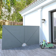 Tenda Laterale per Terrazza Pieghevole Grigio 300x150 cm 522713