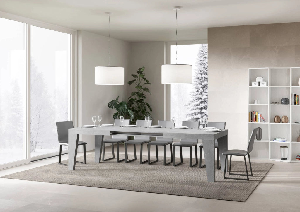 Tavolo Allungabile 200/460x90x77 cm Naxy Cemento
