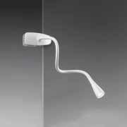 Lampada Da Scrivania Contemporanea Clip Snake Acrilico Bianco Led 3W 3000K