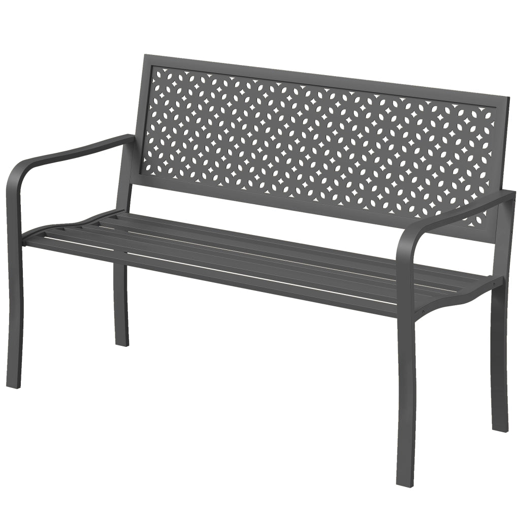 Panchina da Giardino 2 Posti ¨C Minimal ¨C Metallica Antracite