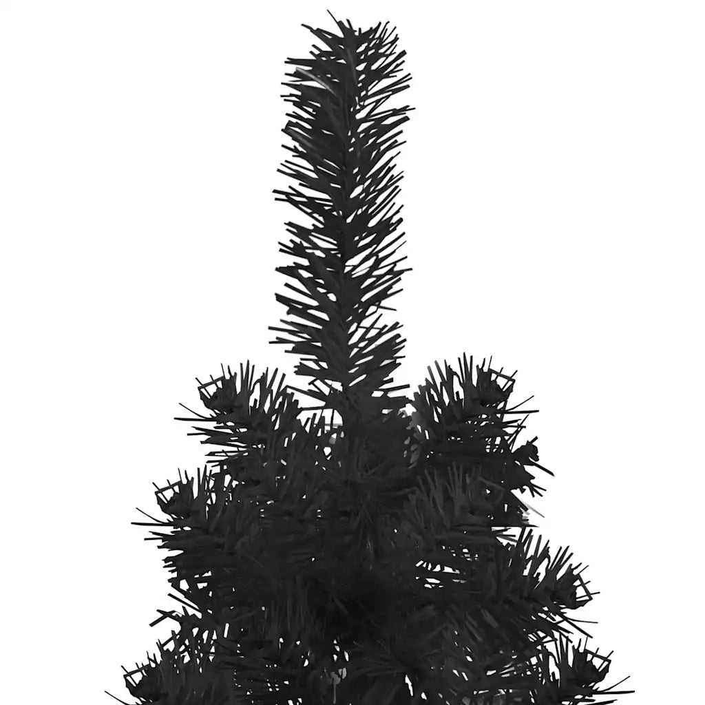 Albero Natale | Decorazioni natalizie Artificiale Sottile a Met¨¤ e Supporto Nero 150 cm