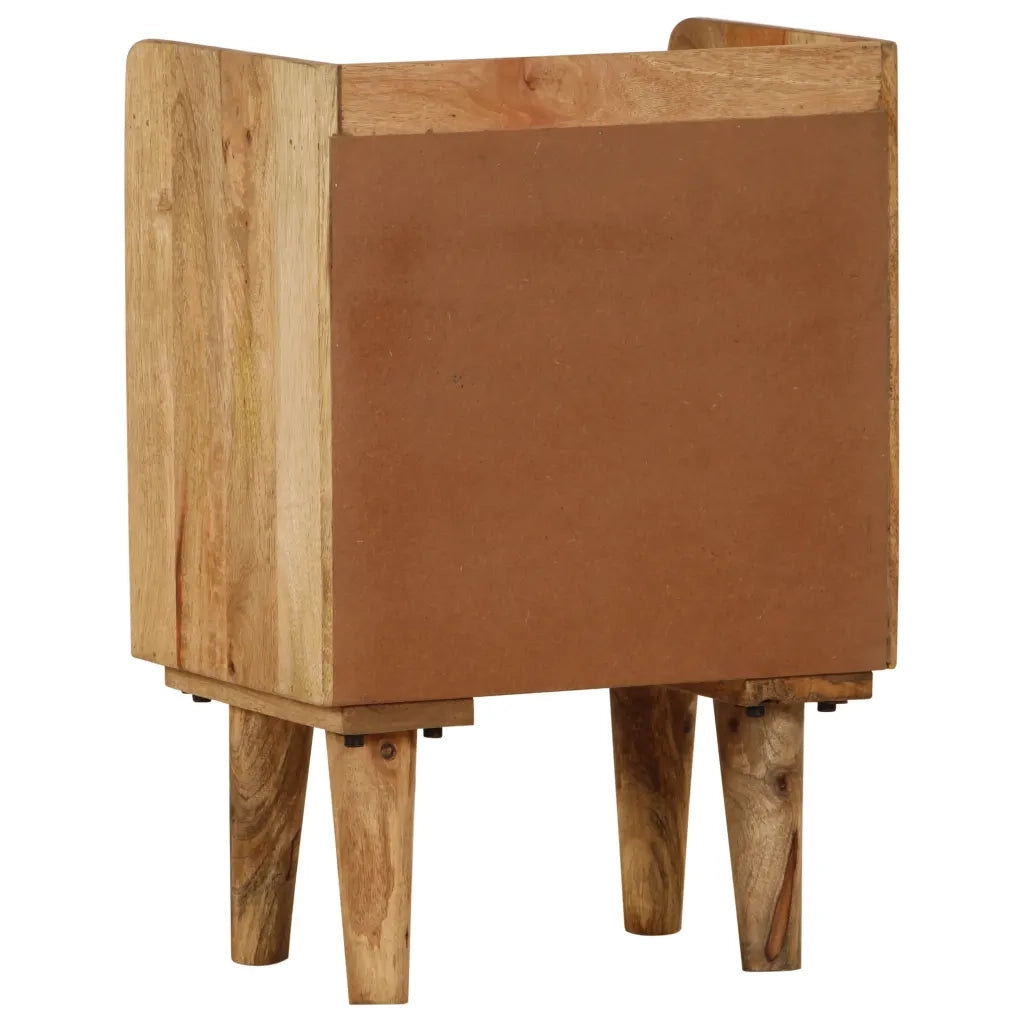 Comodino in Legno Massello di Mango 40x30x59,5 cm 246788