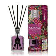 Trade Shop - Maxi Diffusore Ambiente Cubo Con Bastoncini Fragranza Grecale Orchidea 250 Ml -