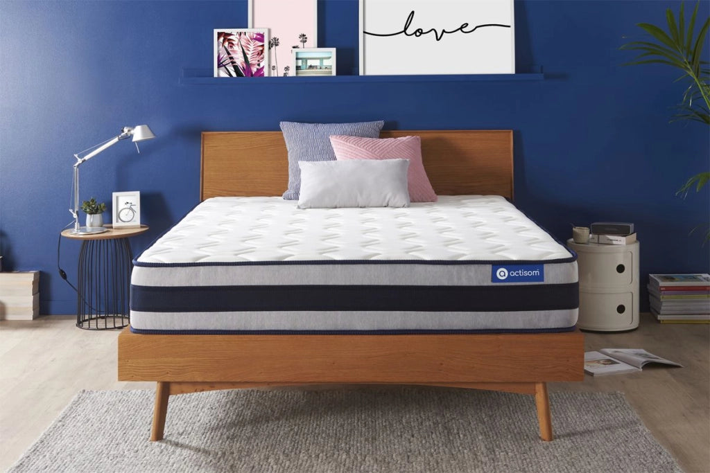 Materasso Actiflex ergo 130x210cm - Spessore : 24cm - Molle insacchettate e memory foam - Rigido