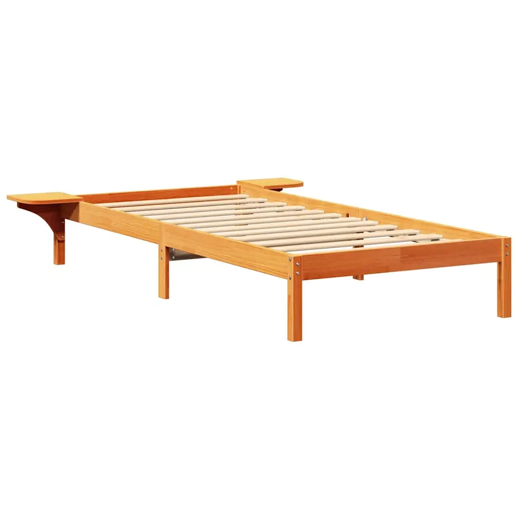 Struttura del letto Marrone cerato 80 x 200 cm Pino massello 873210
