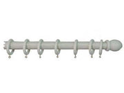 BASTONE IN LEGNO SENZA SUPPORTI Ø MM.35 BIANCO  cm.240